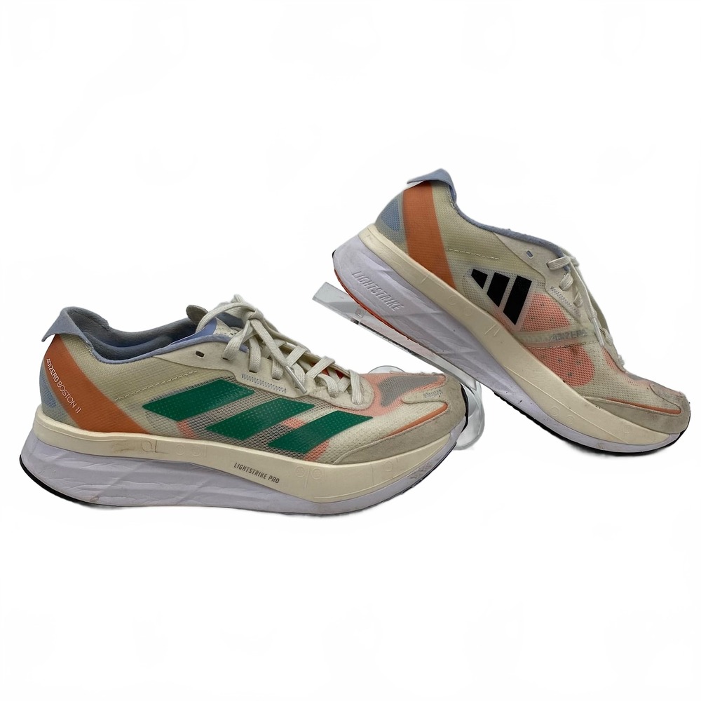 Adidas Cream Orange Adizero Boston 11 Sneakers | Womens 8.5